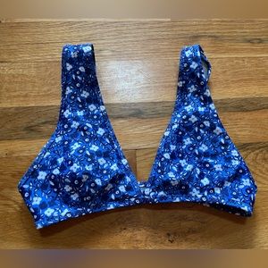 Aerie floral bikini top